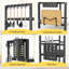 3-Tier Expandable Microwave Shelf Stand, Kitchen Countertop & Corner Shelf, Air Fryer Storage Rack, Multi-purpose Baker's Rack Kitchen Organizer