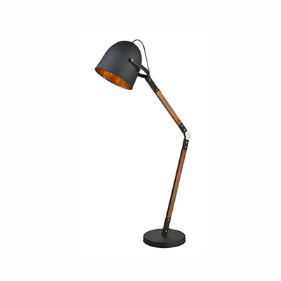 Leavy 156cm Polished Arched Floor Lamp