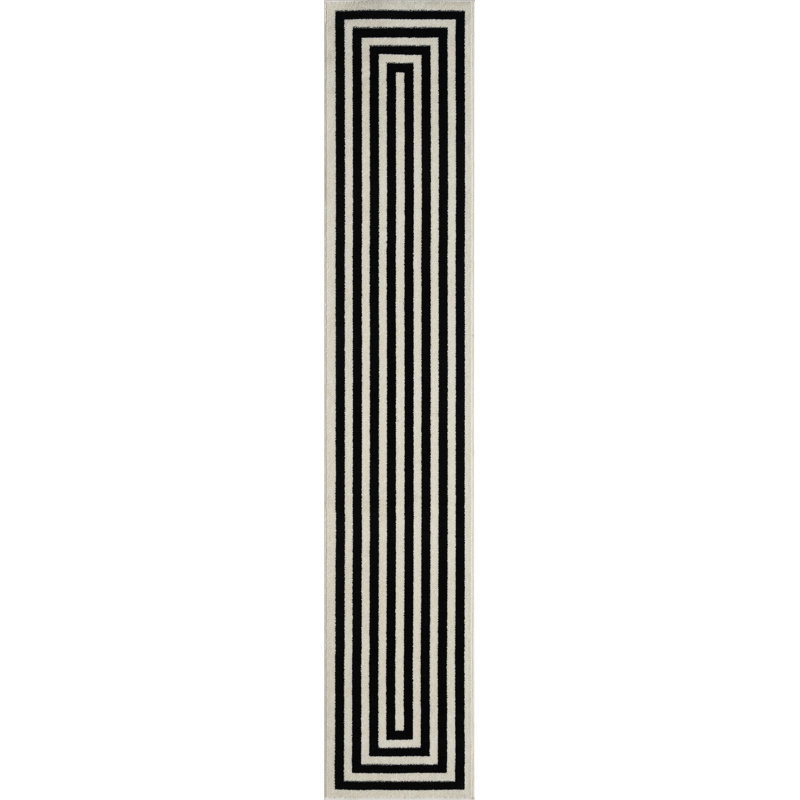 Ahmi Geometric Area Rug, Runner 2'3" x 12'