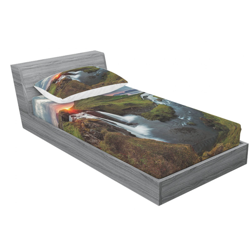 Microfiber Sheet Set, Twin Sheet Set with Fitted Sheet