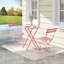 3-Piece Folding Bistro Set, Foldable Patio Furniture Set with Frame, Outdoor Bistro Table and Chairs Set of 2 for Patio, Garden and Balcony-408818802