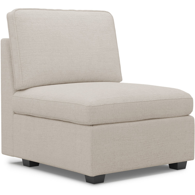 Large Chenille Single Seat Armless Storage Chair Of Modular Sofa