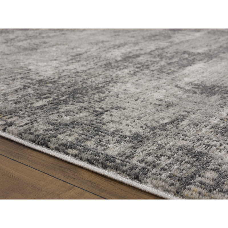Tapis gris, Rectangle 12 pi 6 po x 15 pi