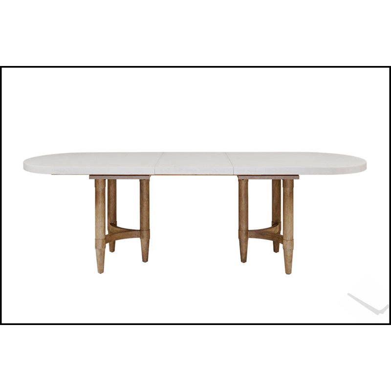 Table de salle à manger à double caisson avec rallonge Triad