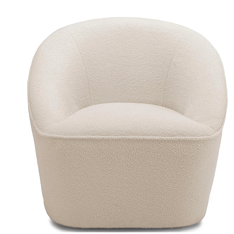 Fauteuil pivotant Anson Boucle