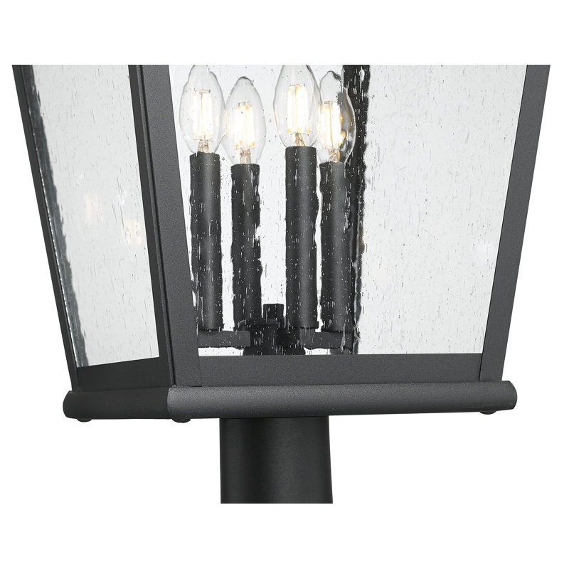 Sloan 127 inch Sand Black 4 Light Outdoor Post Mounted Fixture