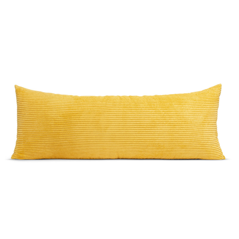 Corduroy Body Pillow Case by Sweet Jojo Designs, Mustard Yellow