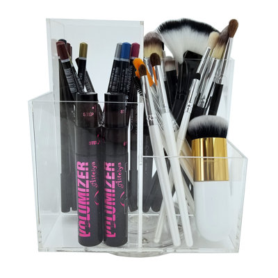 Plateau de rangement en maquillage/cosmétiques rotatif Munich