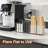 Acrylic Coffee Pod and Cup Organizer, Clear 4-Compartment Countertop Holder for Cups, Lids, Straws and Capsules, Adjustable 4-Level Rack