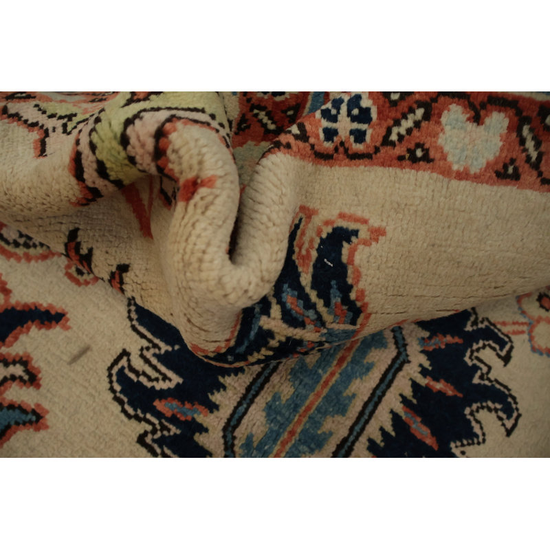 Tapis traditionnel riche 6 x 8 avec bordure artistique et thème central