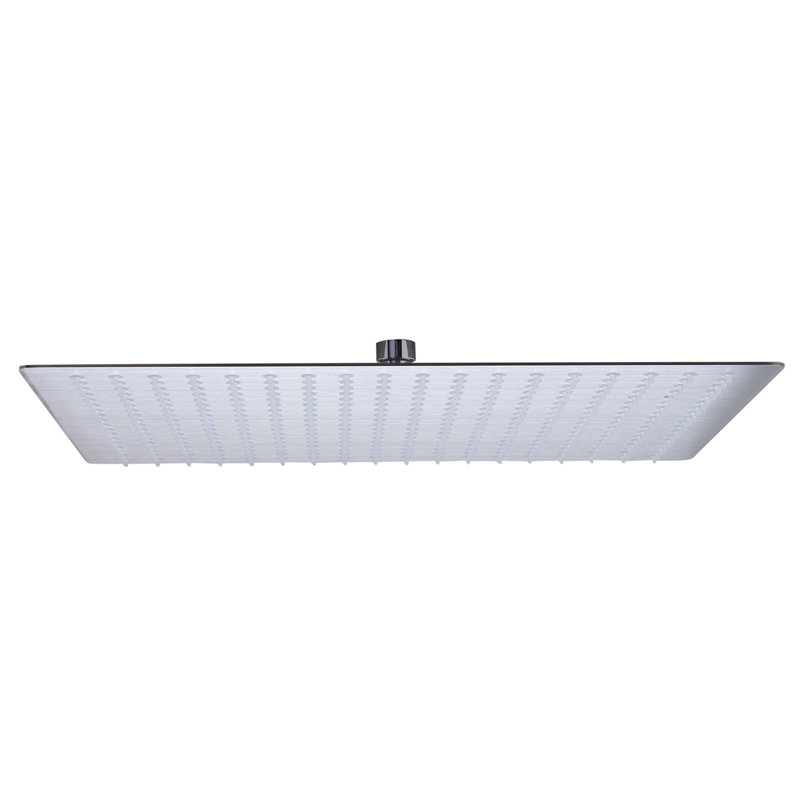 Rain Rain Shower Head 1.8 GPM GPM, Solid Brushed Stainless Steel