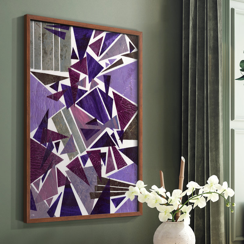 «Purple Dream I», reproduction encadrée - bois massif, Brun, H 20 po x l 16 po