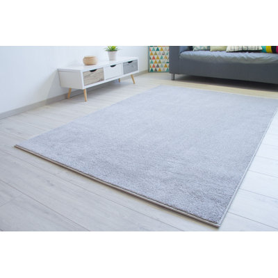 Areesa Solid Colour Flatweave Area Rug