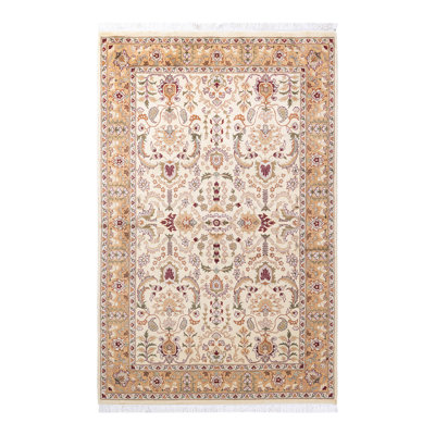 Classic One-of-a-Kind 4'1" x 6'5" Hand Knotted Area Rug