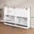 Shoe cabinet with four flip-top drawers and anti-tip design, suitable for entryway storage-449640885