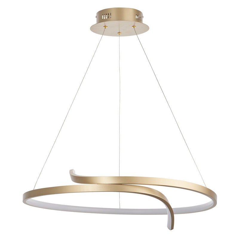 Porcelli 1 - Light LED Unique/Statement Pendant, Gold