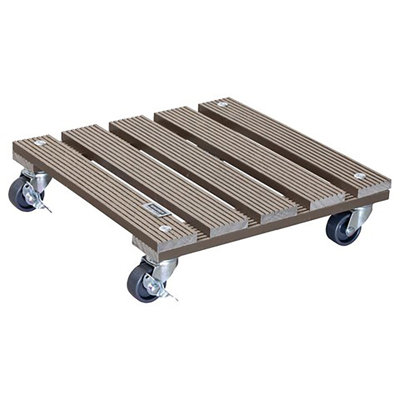 Wagner Design Yourself 11.4" Taupe Square WPC Plant Caddy