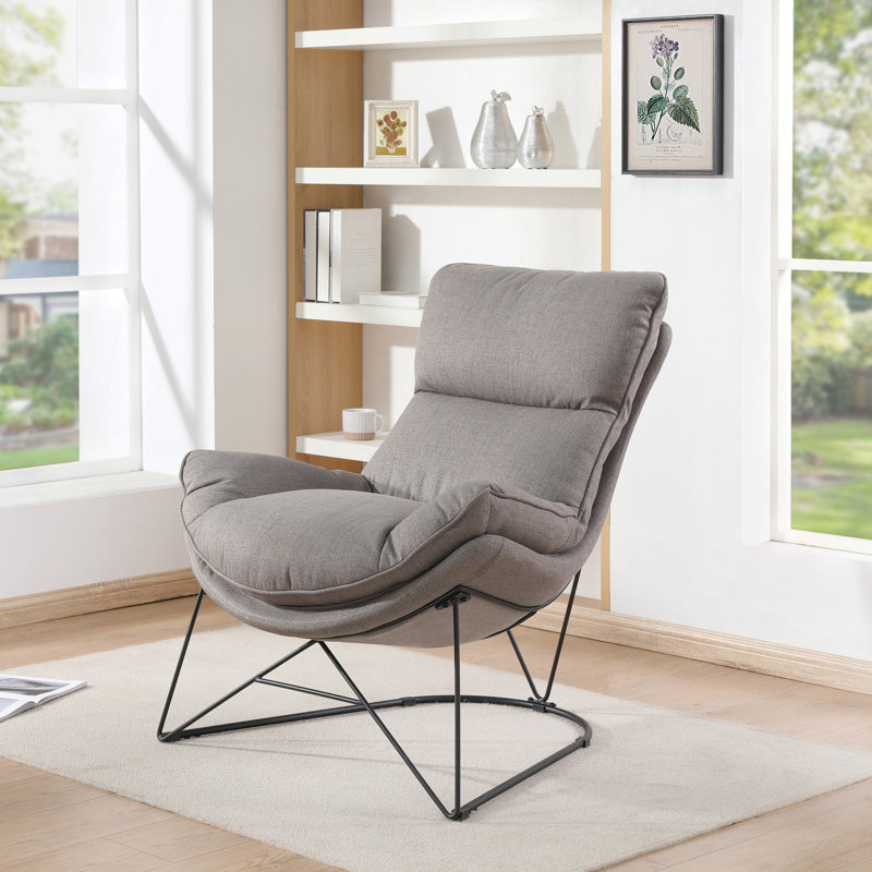 Méridienne l 33 po, gris
