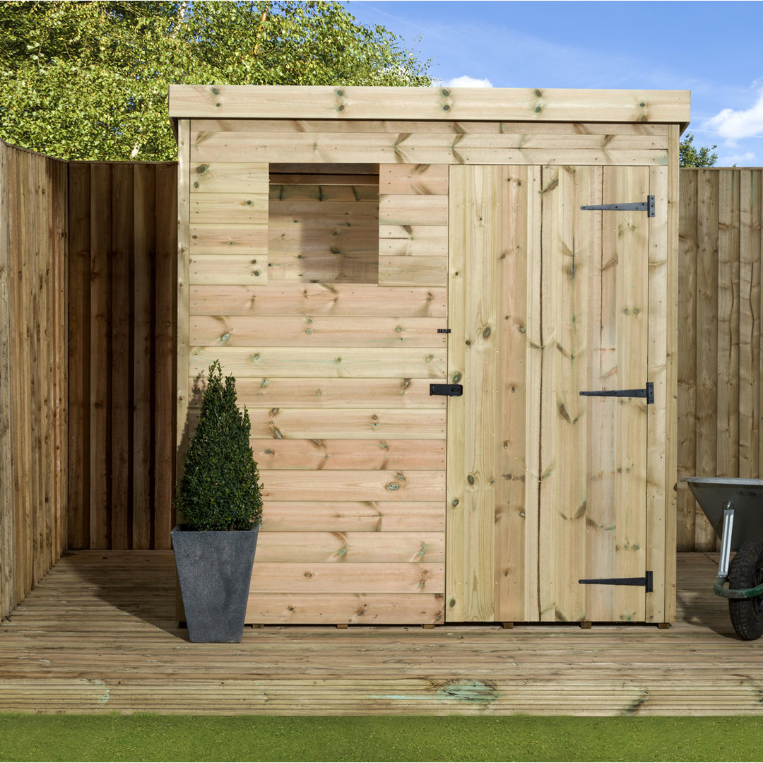 6 Ft. W x 6 Ft. D Shiplap Pent Wooden Shed