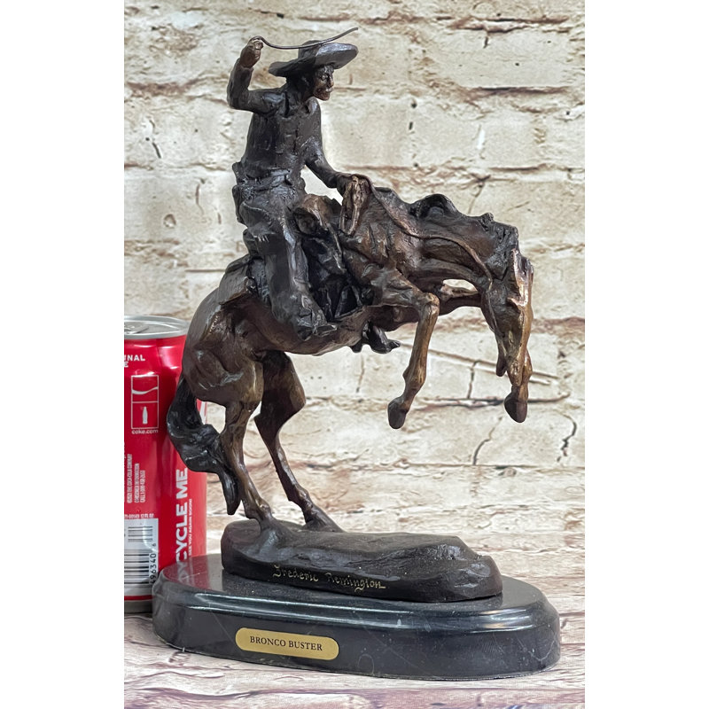 Statue Tascherau Bronco Buster