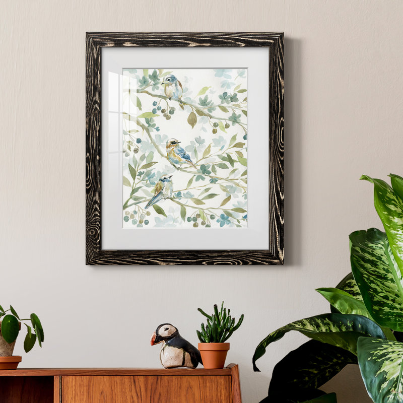 Spring Beginnings - Peinture encadrée, H 24 po x l 18 po x P 1,5 po, Toile avec cadre noir