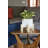 Ceramic Indoor Planter With Wood Stand