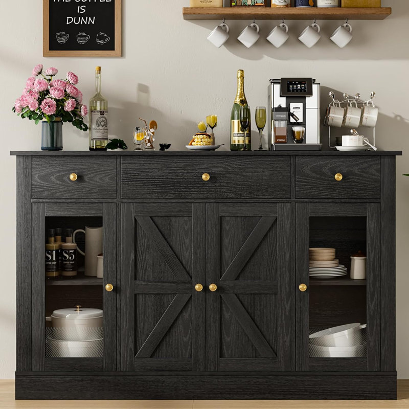 Abrianna 55.12'' Sideboard, Black