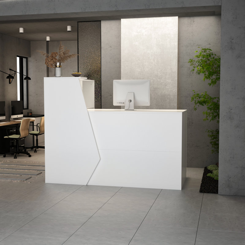 Gurtha L-Shaped Manufactured Wood Reception Desk