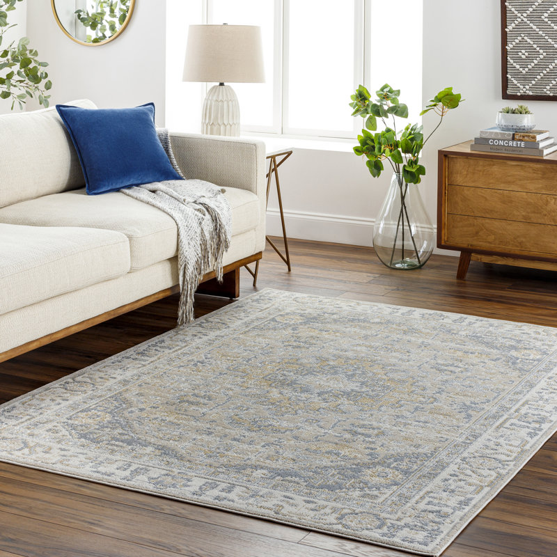 Kenn Washable Oriental Indoor Rug, Rectangle 5'3" x 7'