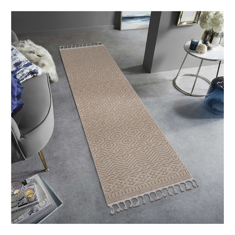 Collection Mocha / Indoor / Outdoor Area Rug, Rectangle 4' x 6'2"