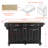 Kitchen Island With Rubber Wood Countertop-1657147865