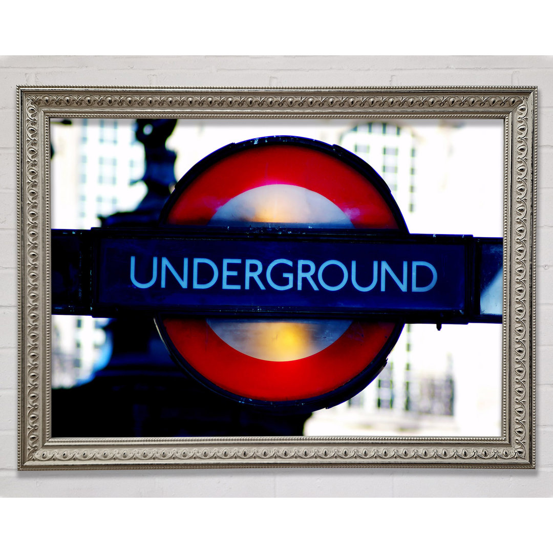 London Underground Schild - Druck