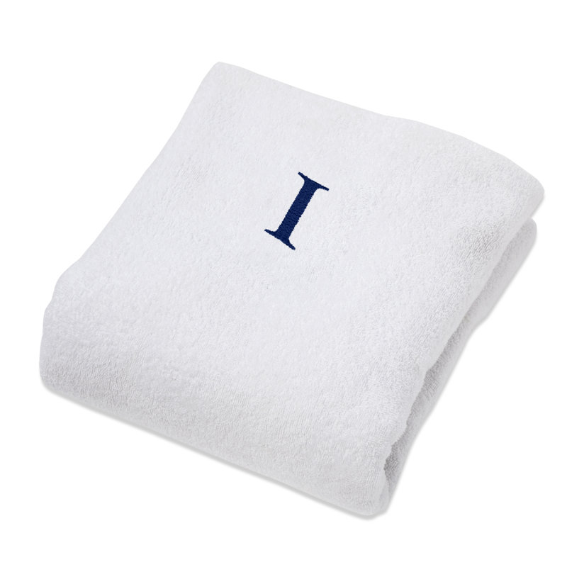 Housse pour chaise longue 100% coton peigné et monogrammé, I