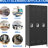 Metal Lockers With Materials - Home Gym Office Garage, Black Spacious Storage Locker For All Purposes