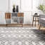 Tapis marocain Sagers pour le salon, la chambre et la cuisine, gris clair / ivoire-1612707566