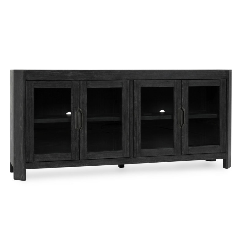 Macarthur Reclaimed Oak 4Dr Cabinet Antique Black