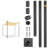10 Ft Shade Sail Pole Post with Bracket Clamp