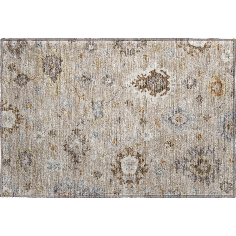 Premium Machine Washable Prisco Taupe Rug