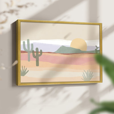 Cactus Plateau I -Framed Print - Restickable