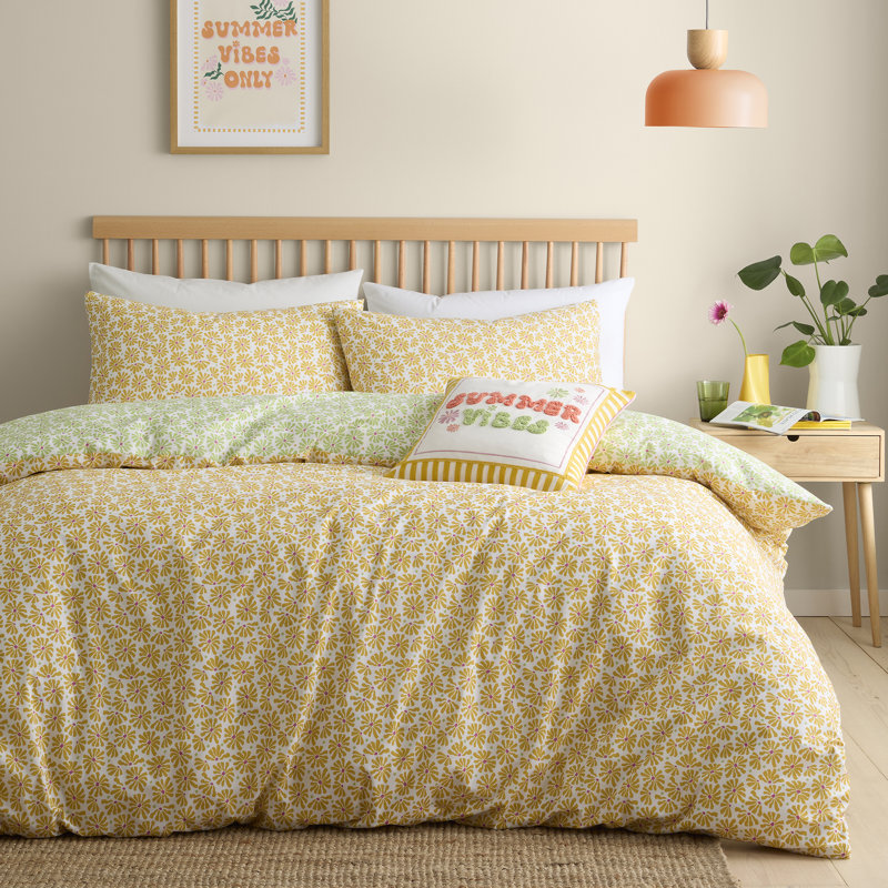 Summer Vibes Slogan Floral Multi Cushion, Cushion Cover