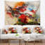 Tapisserie aquarelle de roses florales et de soleil-28488946
