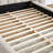 Upholstered Bed Frame with Thick Fabric-901659410