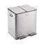 Ayanti Stainless Steel Step On Multi-Compartment Rubbish & Recycling Bin-482638086