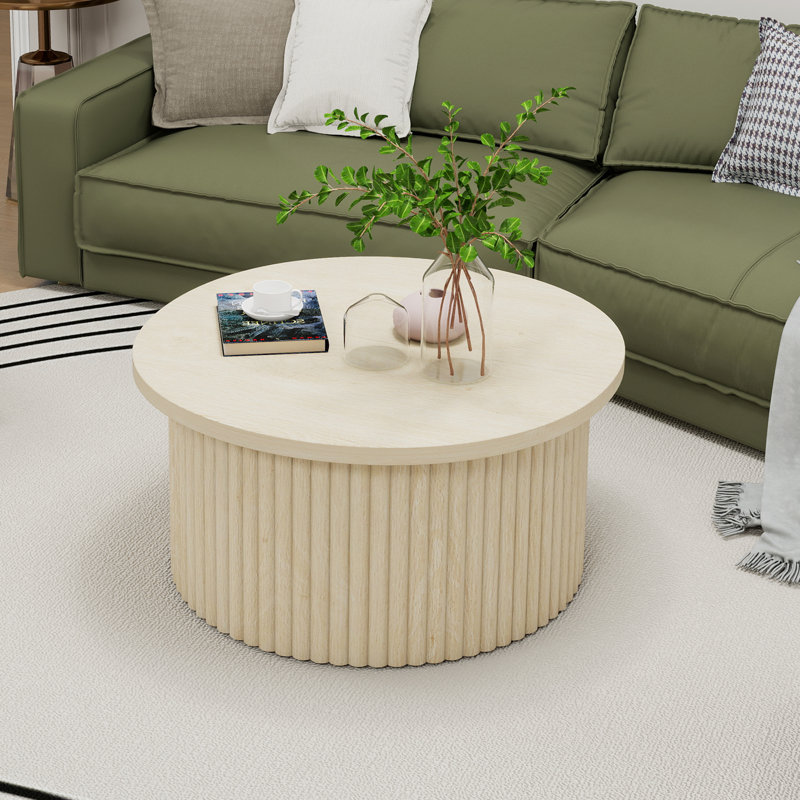 Table basse, table basse ronde, table d'appoint moderne pour salon, appartement