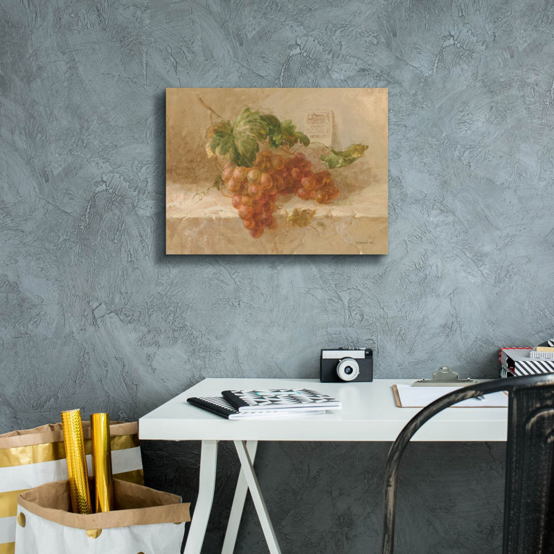  'Merlot Grapes' by Danhui Nai Canvas Wall Art, 54" x 40", 12" H x 16" W x 0.75" D