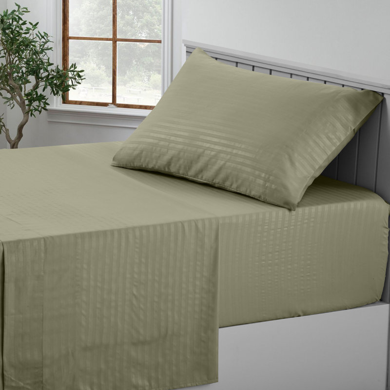 Lux Decor Collection Brushed Microfiber Sheet Set with Fitted Flat Sheets & Pillowcase, Twin Sheet Set with 1 Pillowcase
