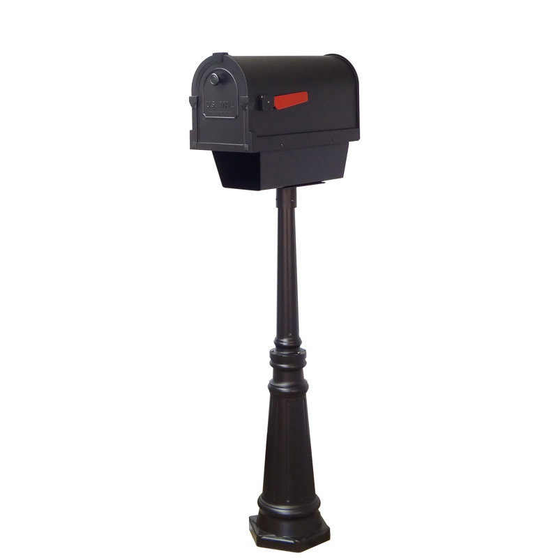 Savannah Aluminum Post Mounted Mailbox