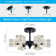 Agle Glass LED Semi Flush Mount