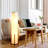 48" Tall Led Floor Lamp With Wood Frame, Fabric Floor Lamp Modern Design For Bedroom, Decorative Tower Shade Lamp For Living Rooms & Offices