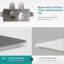 Modern Grey Dining Table, Sintered Stone Top with Marble Vein Pattern, Four Carbon Steel Feet-289174810